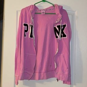 PINK zip up sweatshirt